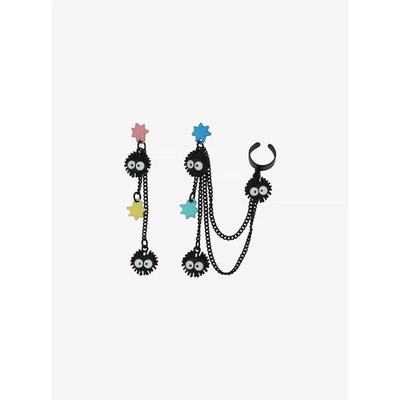 Spirited Away Studio Ghibli Spirited Away Soot Sprite Cuff Earring Set - Picture 2 of 2